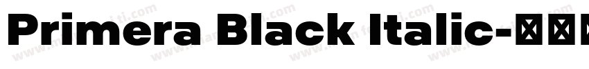 Primera Black Italic字体转换
